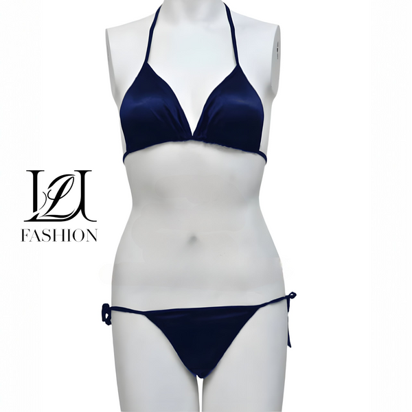 Midnight Velvet Triangle Bikini Set